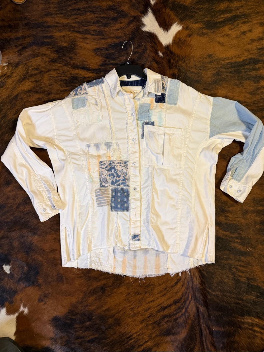 Free People Costa Bellana Patchwork Button up Shirt - Picture 9 of 9